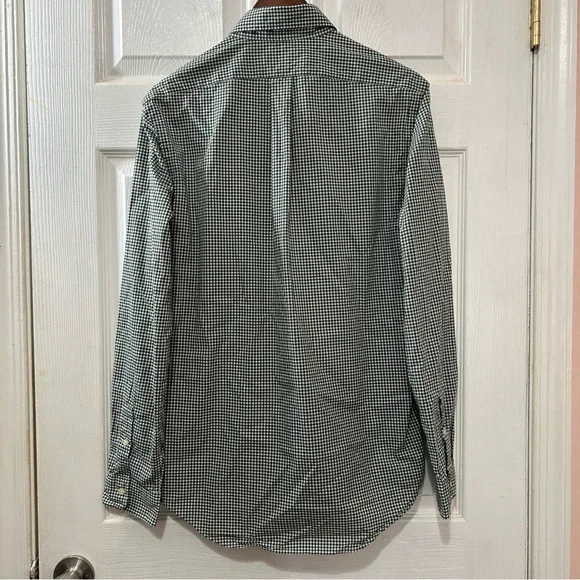 POLO Ralph Lauren Men's Casual Button Down Shirt Green White Size Medium - Picture 2 of 6